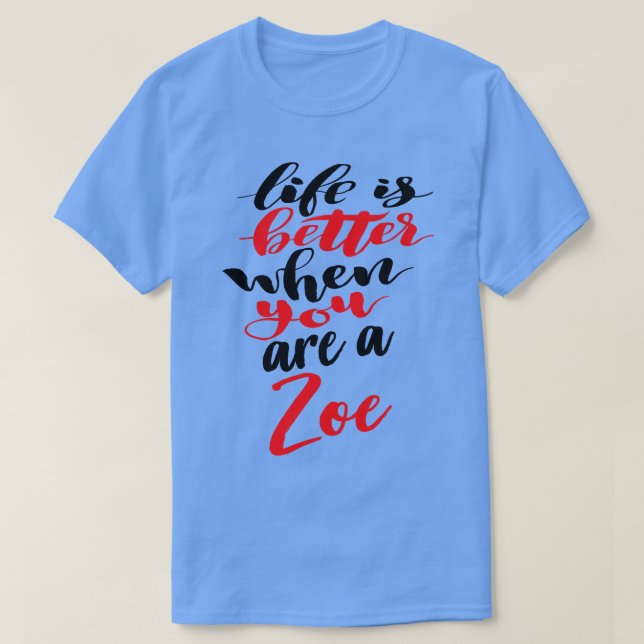 Livet är bättre när man är en djurpark t shirt (Design framsida)