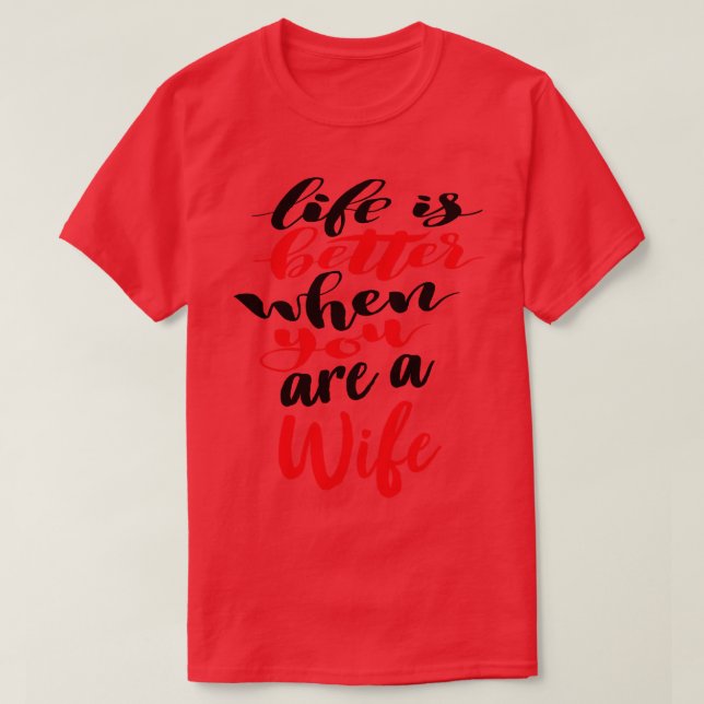 Livet är bättre när man är kvinna 1 t shirt (Design framsida)