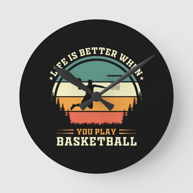 livet är bättre när man spelar basket rund klocka (Framsida)
