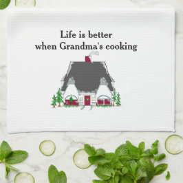 Livet är bättre när mormas kokar kökshandduk