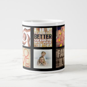 "Livet är bättre när vi är tillsammans" 7 Squa Jumbo Mugg