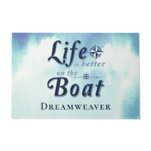 Livet är bättre nautisk, blå bostad