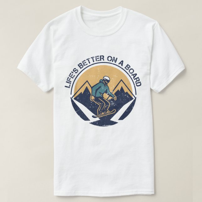 Livet är bättre ombord t shirt (Design framsida)