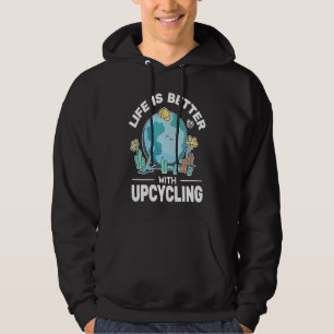Livet är bättre på att cykla återanvändning av kre hoodie