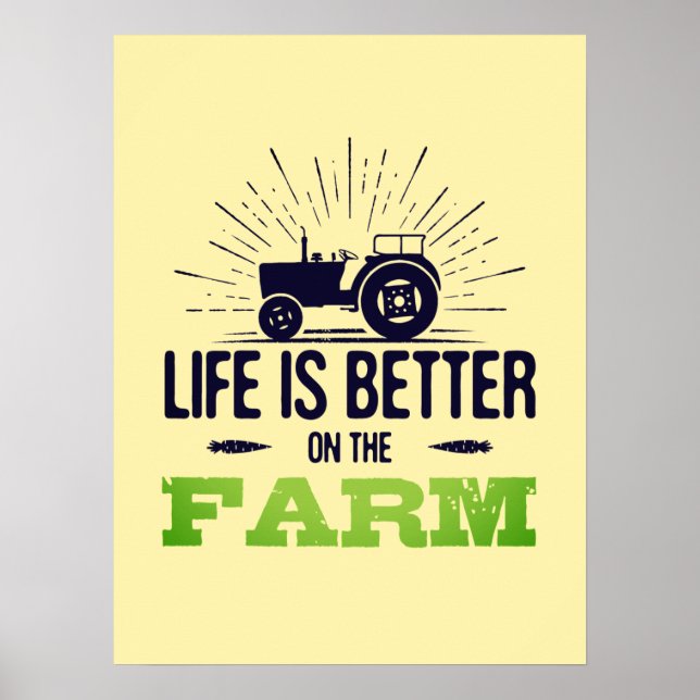 Livet är bättre på att Poster gården (Framsidan)