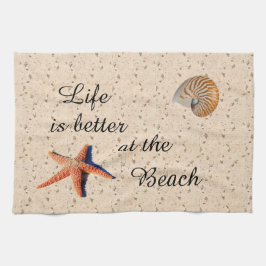 Livet är bättre på badkökshandduken kökshandduk