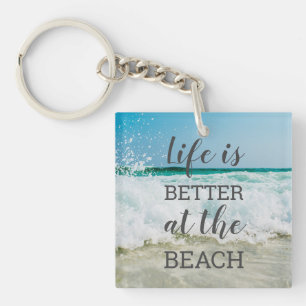 Livet är bättre på Beach Photo Typography