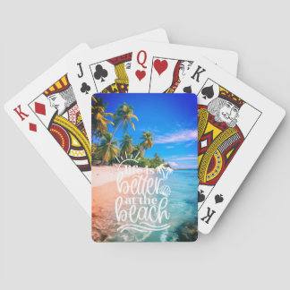 Livet är bättre på Beach-spelkort Casinokort