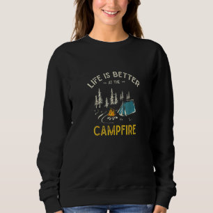 Livet är bättre på Campfire Camper Campin T Shirt