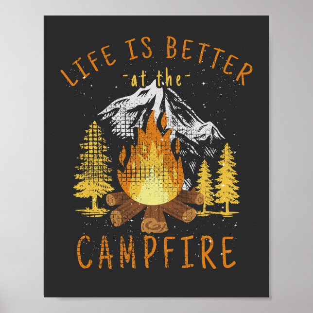 Livet är bättre på Campfire Poster (Framsidan)