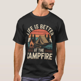 Livet är bättre på Campfire T Shirt