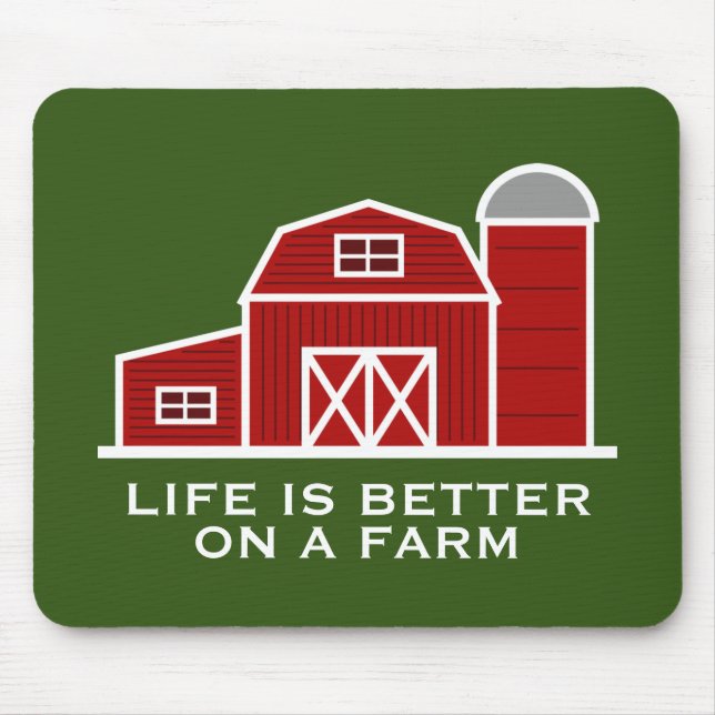 Livet är bättre på en anpassningsbar av gårdshus. musmatta (Framsidan)