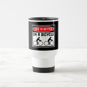 Livet är bättre på en cykel Citat Cykling Sport Resemugg