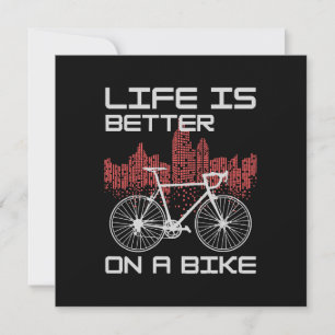 Livet är bättre på en cykel inbjudningar