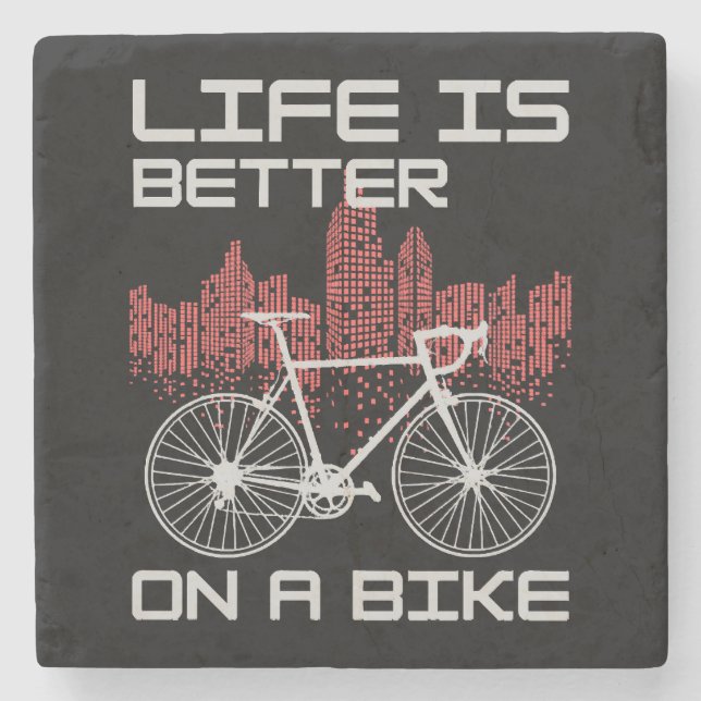 Livet är bättre på en cykel stenunderlägg (Framsidan)
