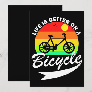 Livet är bättre på en cykel tack kort