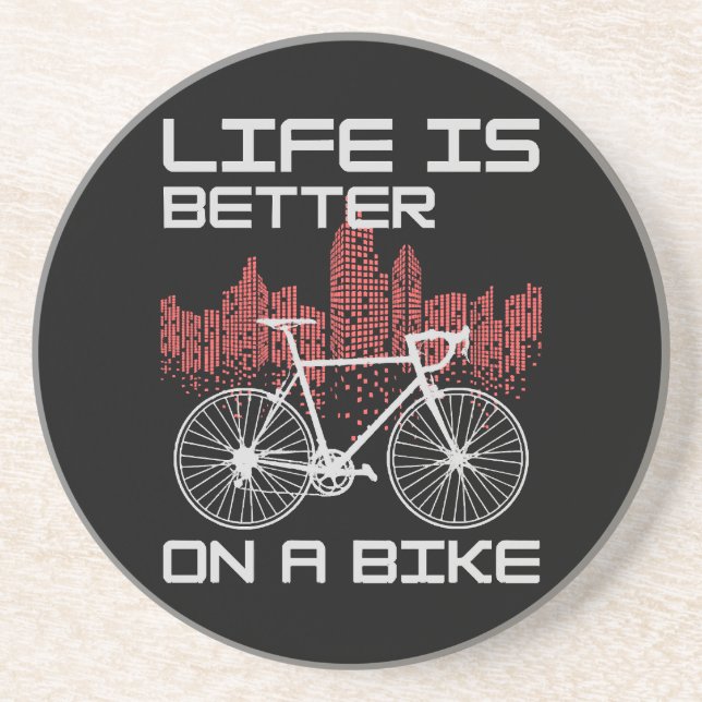 Livet är bättre på en cykel underlägg (Framsidan)