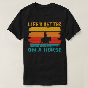 Livet är bättre på en häst, Horse Lovers Boys Mana T Shirt