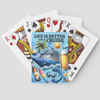 Livet är bättre på ett kryssningsdäck casinokort