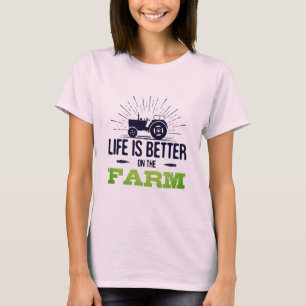 Livet är bättre på Farm T-Shirt