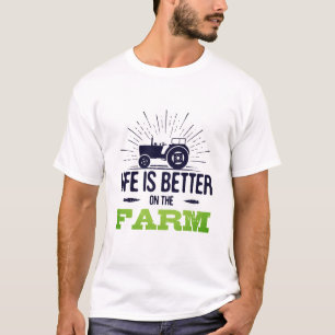 Livet är bättre på Farm T-Shirt