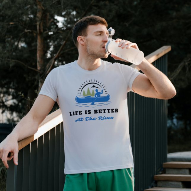 Livet är bättre på floden t shirt (Skapare uppladdad)
