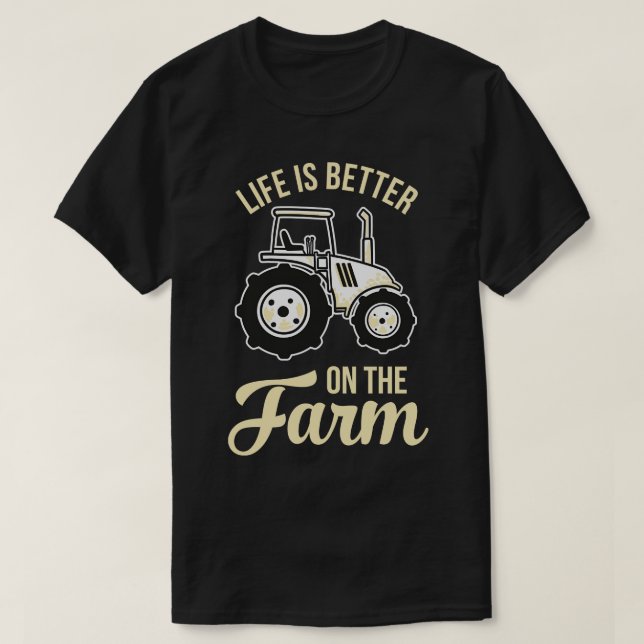 Livet är bättre på gården t shirt (Design framsida)