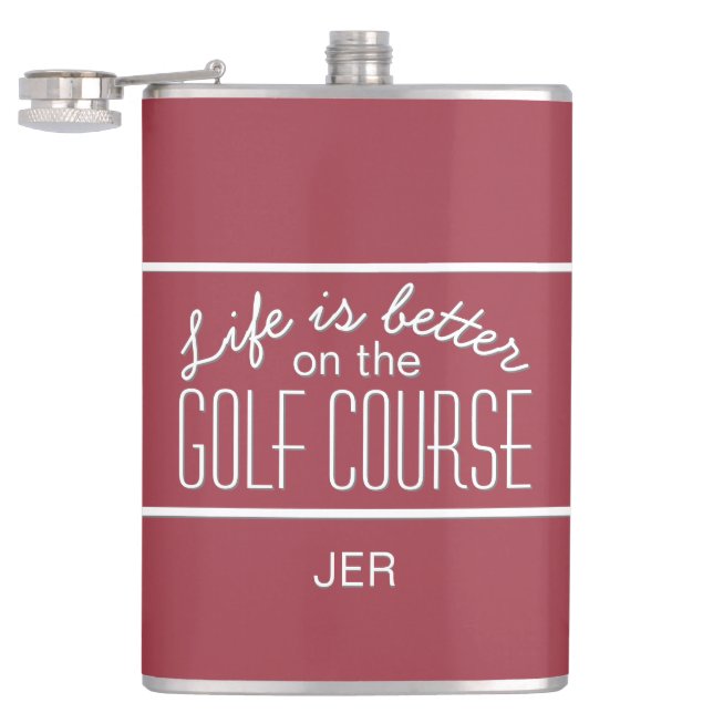 Livet är Bättre på Golfbanan Mönstertryckt Fickplunta (Öppnad)
