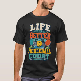 Livet Är Bättre På Pickleballplanen T Shirt