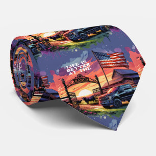 Livet är bättre på ranchen slips