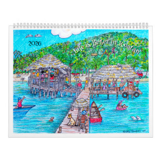 Livet är bättre på Roatan-kalender Kalender