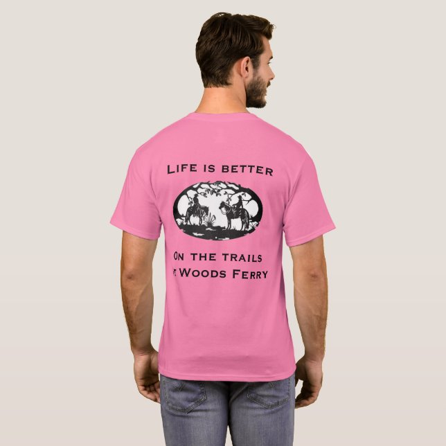 Livet är bättre på spåren t shirt (Hel baksida)