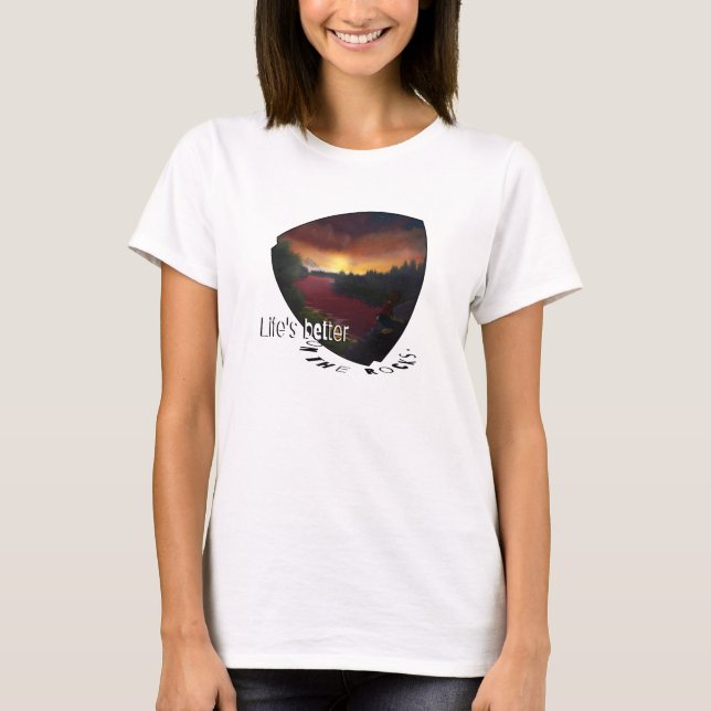 Livet är bättre på sten. sten klättrar t shirt (Framsida)