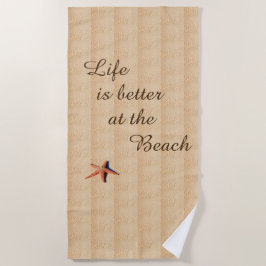 Livet är bättre på strandduken