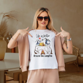Livet är bättre runt läggen t shirt