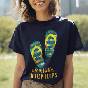 Livet är bättre Sommar Vibes Anpassningsbar Matchi T Shirt