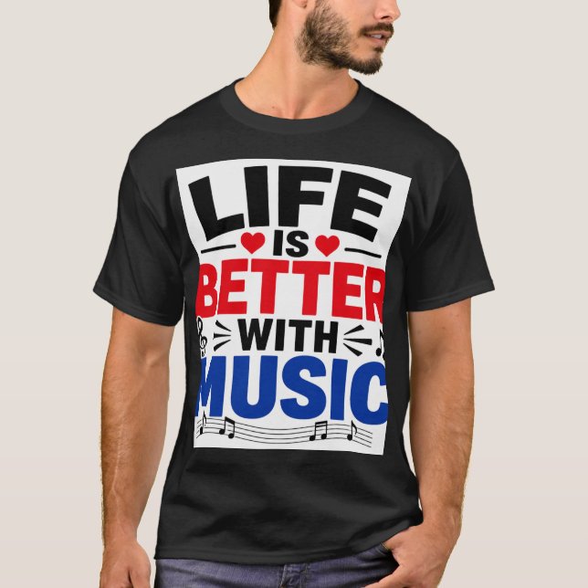Livet är bättre  t shirt (Framsida)