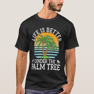 Livet är bättre under sommaruppehållet i Handflata T Shirt