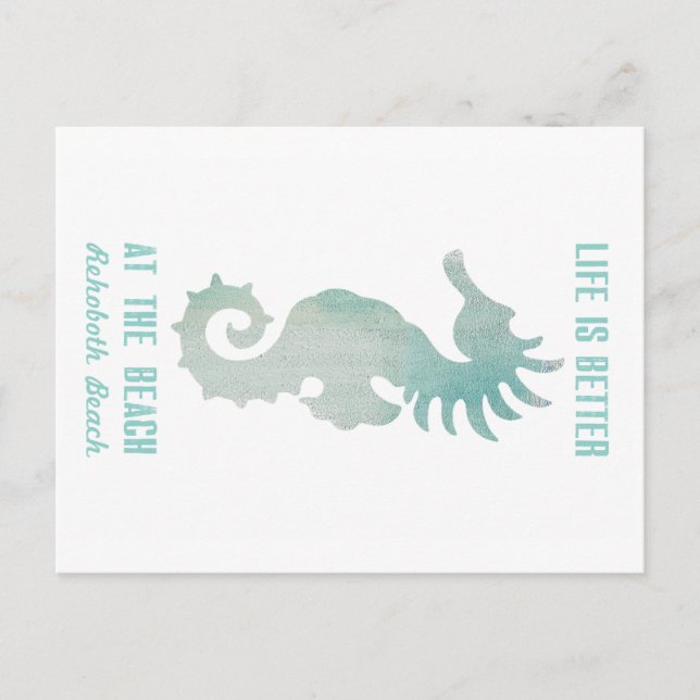 Livet är bättre vid Beach-reaktorn Vykort (Framsida)