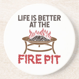 Livet är bättre vid brandkanten underlägg