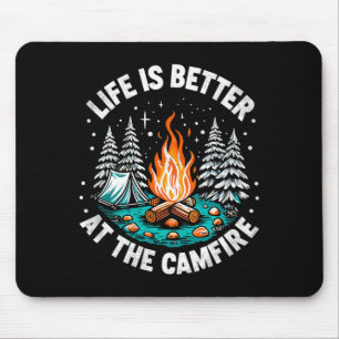 Livet är bättre vid lägerelden Camping Vandring Musmatta