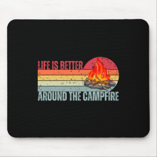 Livet är bättre vid lägerelden Rolig Camper Camp C Musmatta