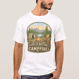 Livet är Bättre vid Lägret Skjorta T Shirt