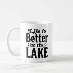 Livet Är Bättre Vid Sjön Kaffemugg