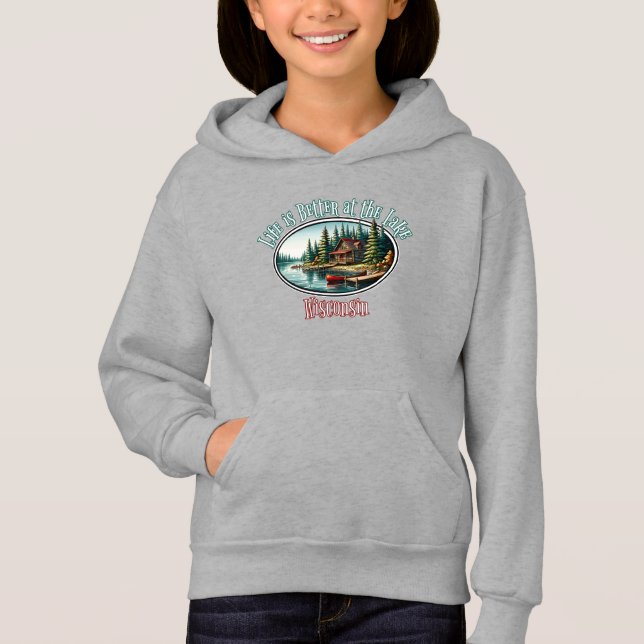 Livet är bättre vid sjön t shirt (Framsida)