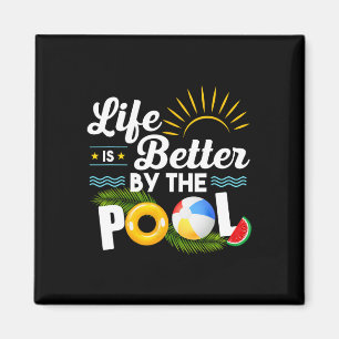 Livet är bättre vid sommarsemestern i Bassäng Magnet