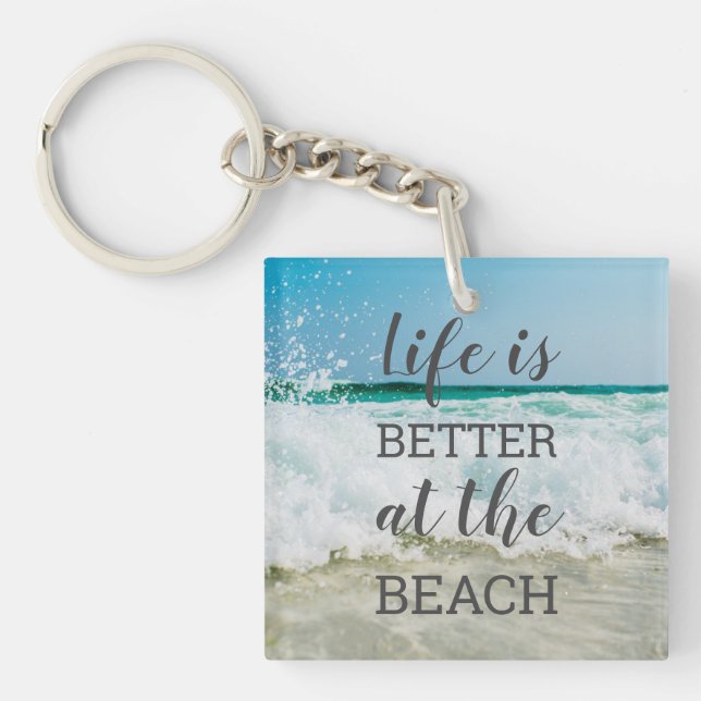 Livet är Bättre vid Stranden Foto Typografi (Framsidan)