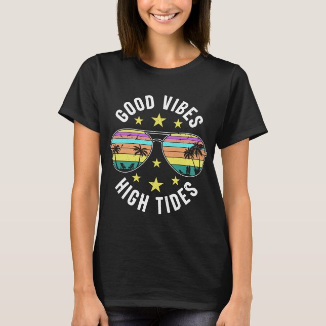 Livet är Bättre vid Stranden T Shirt (Framsida)