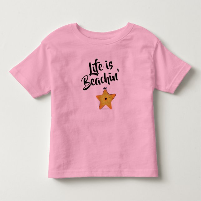 Livet är Beachin's Starfish T Shirt (Framsida)