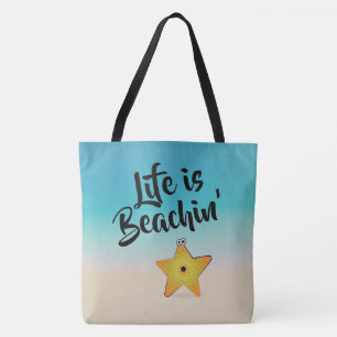 Livet är Beachin's Starfish Tygkasse